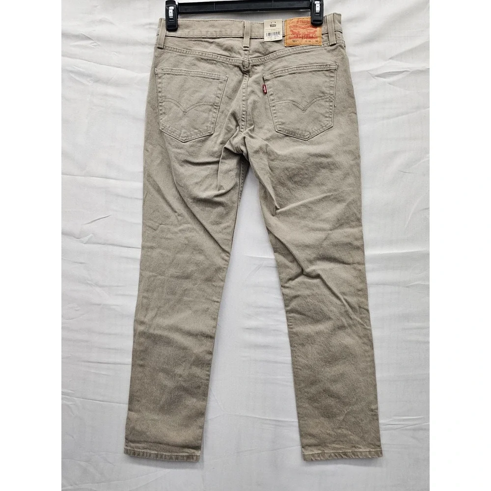 Levi's Mens 511 Slim Jeans Tan Cotton Blend Stretch Size 31x30
